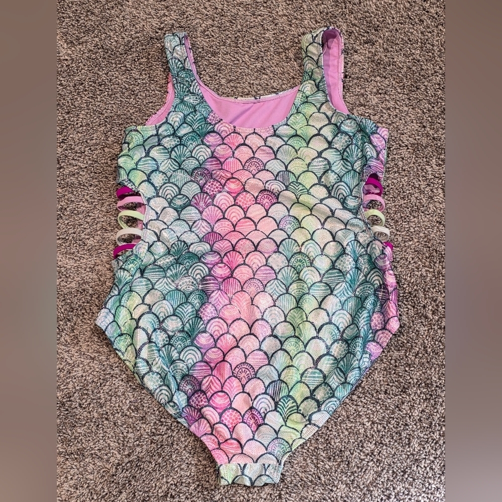 Wonderkids Mermaid One Piece Swimsuit Size 14plus - Picture 3 of 5
